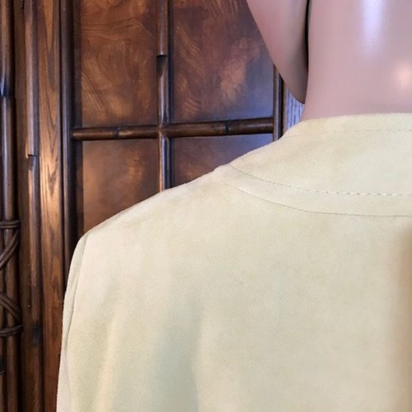 Jones New York Buttercream Genuine Suede Jacket - Picture 7 of 14